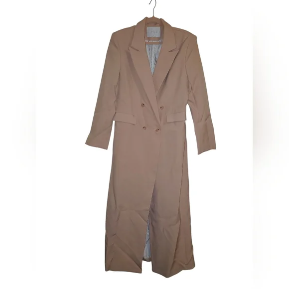 MISSGUIDED Ankle Length Longline Double Breasted Blazer - Picture 5 of 9